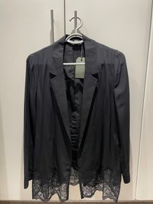 Allsaints Aleida Lace Blazer size 10, black, never worn