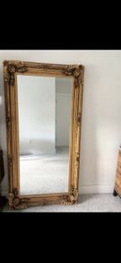 Large Ornate Gold Rectangular Mirror