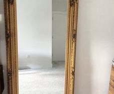 Large Ornate Gold Rectangular Mirror