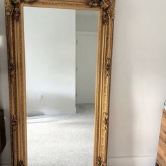 Large Ornate Gold Rectangular Mirror