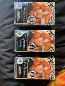 4 x L'Oreal Paris Preference Permanent Hair Dye, Copper 7.43
