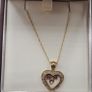 9ct yellow gold  diamond necklace Image 4