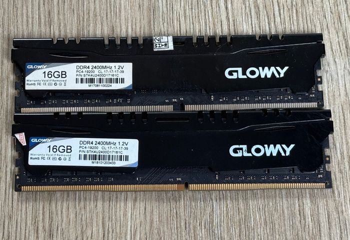 32gb (16gbx2) Ddr4 Ram Glowy 2400mhz Cl17