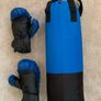 kids boxing bag & gloves Image 2