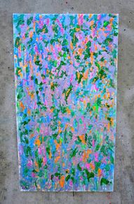 Broken Flowers Work #30  Large Original Abstract Painting 50x90cm