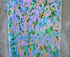 Broken Flowers Work #30  Large Original Abstract Painting 50x90cm