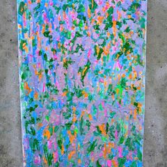 Broken Flowers Work #30  Large Original Abstract Painting 50x90cm