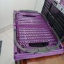 Two Ordex Plastic Purple & Black Storage Collapsible Crates 39cm  x 25cm Image 2