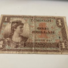 USA 1 Dollar Military Payment Certificate Serie 521