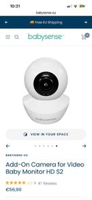 babysense HD S2 cameras