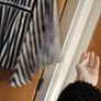 navy and white striped playsuit from misguided Image 2