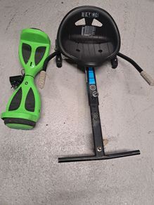 Hoverboard with kart and cord