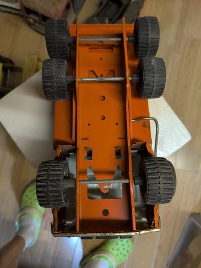 Rare Vintage 1970s Rico Espana Super Sanson Pressed Steel Dump Truck