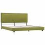 Bed Frame Green Fabric 150x200 cm Image 4