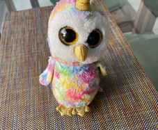 Multi coloured owl  beanie