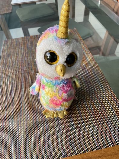 Multi coloured owl  beanie
