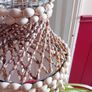 vintage 1960 seashell hanging planter Image 5