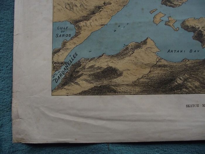 Sea of Marmora - Positions of the British Fleet - Illustrated London News 1878