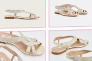 L.K. Bennett Renee Gold Lurex Rope Sandals - Size 40 (Small Fit)