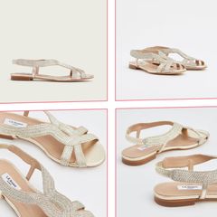 L.K. Bennett Renee Gold Lurex Rope Sandals - Size 40 (Small Fit)