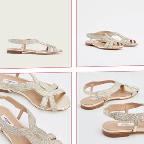 L.K. Bennett Renee Gold Lurex Rope Sandals - Size 40 (Small Fit)