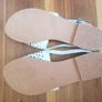 Flat leather sandals, size 9/43 Image 6