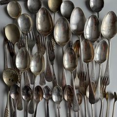 Bundle of 42 Vintage Silver-Plated Cutlery Pieces - Newbridge, Dixon & More
