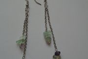 Fluorite earrings, Drop earrings, Jewellery. Gemstone earrings