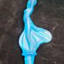 Art Deco Josef Inwald Dancing Lady Centerpiece Set Blue Satin Glass 1930s Rare Image 4