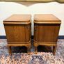 FLASH SALE ! Was 395 now 330 ! Lovely Pair Louis XVI Style Oak Bedside Lockers or Nightstands Image 6