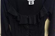 Black Frank Lyman evening top Size 10