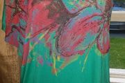 One shoulder lovely green top Moda Ana size UK16/18 EUR44/46 Postage included