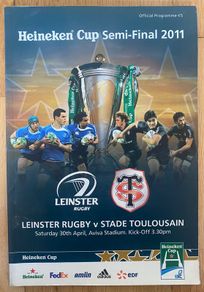 2011 Leinster v Toulouse - Heineken Cup Semi-Final Programme