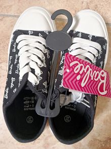 Barbie 2024 Black Mattel Shoes Trainers Tennis Fottwear Girls Size 37 UK Size 4