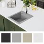Kitchen Sink Single Grey Image 3