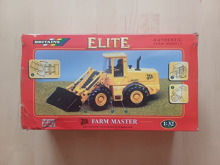 Britains Elite JCB Farm Master Model Digger Tractor Boxed MINT