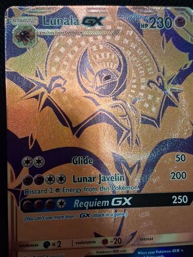 pokemon card : lunala gx SM103a