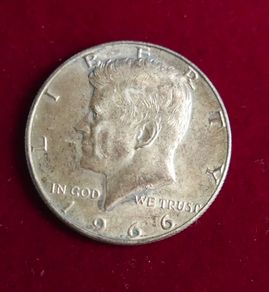 Vintage Half Dollar, Kennedy Half Dollar, 1966