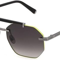 Police Unisex SPLG35 Sunglasses, Black. 100% original