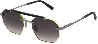 Police Unisex SPLG35 Sunglasses, Black. 100% original