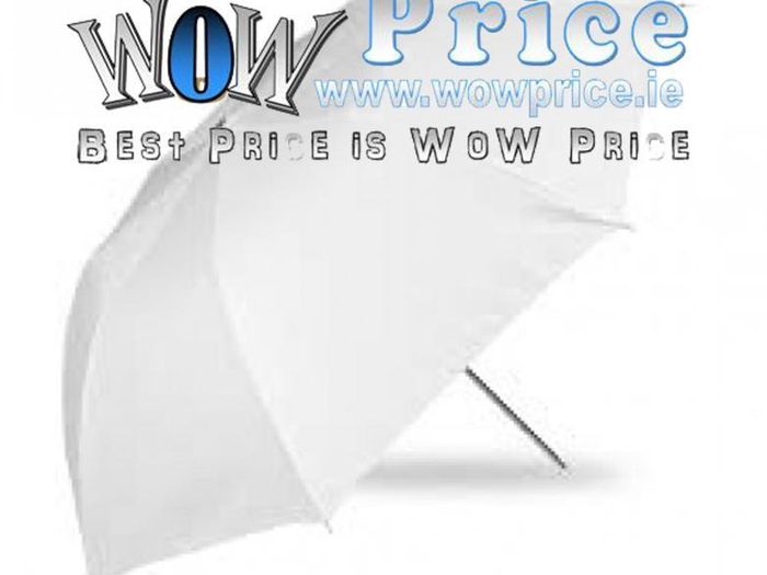84cm 33 inch White Soft Umbrella
