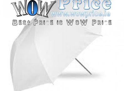 84cm 33 inch White Soft Umbrella