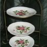 Vintage Wrought Iron & Bone China Serving Stand Image 3