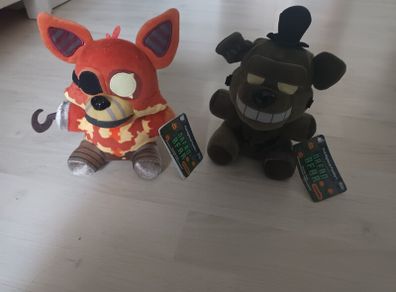 2 new Five Nights at Freddys FNAF plushies soft toys