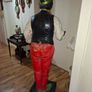 1920s Life-size Antique Sculpture in the form of a Butler, This extraordinary work of art, dating from around 1920, captivates with its impressive size and attention to detail. just Over 6 feet tall., Image 6