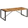 Dining Table 220x100x75 cm Solid Mango Wood Image 8