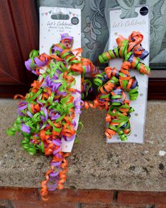 3 Lots Of Curly Party Ribbons (new).