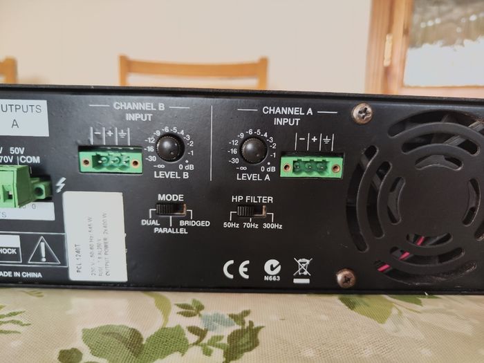 Dynacord Pcl-1240t Power Amplifier