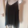 Very Black strappy lace loose fit top size UK14/16/18/20 EU42/44/46/48 Perfect condition Postage included Image 2