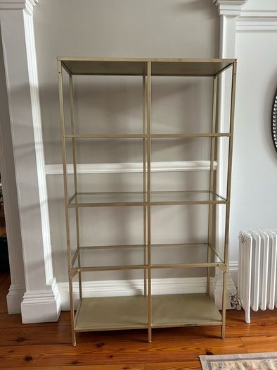 IKEA Vittsjo Shelving Unit Gold
